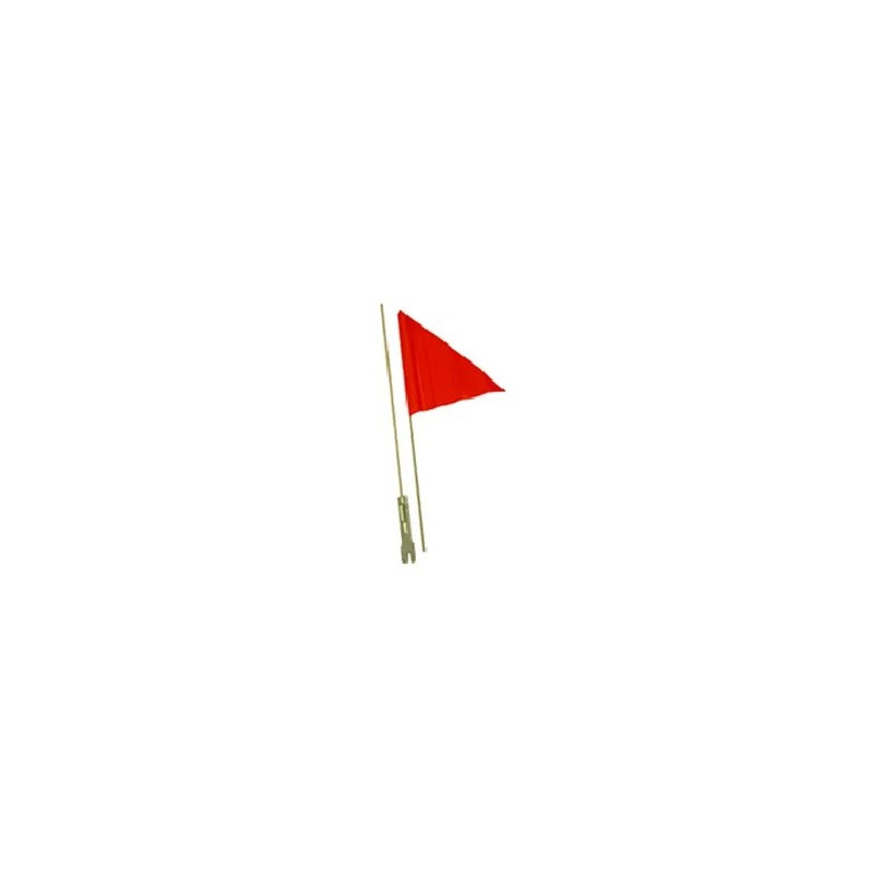 SAFETY FLAG  2 Pieces, 60"/1.5m Length, Fibreglass  ORANGE