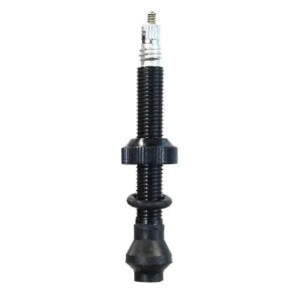 Tubeless Valve, Alloy, Black, w/ext O-ring, 45mm (Sold Individually) FV/PV