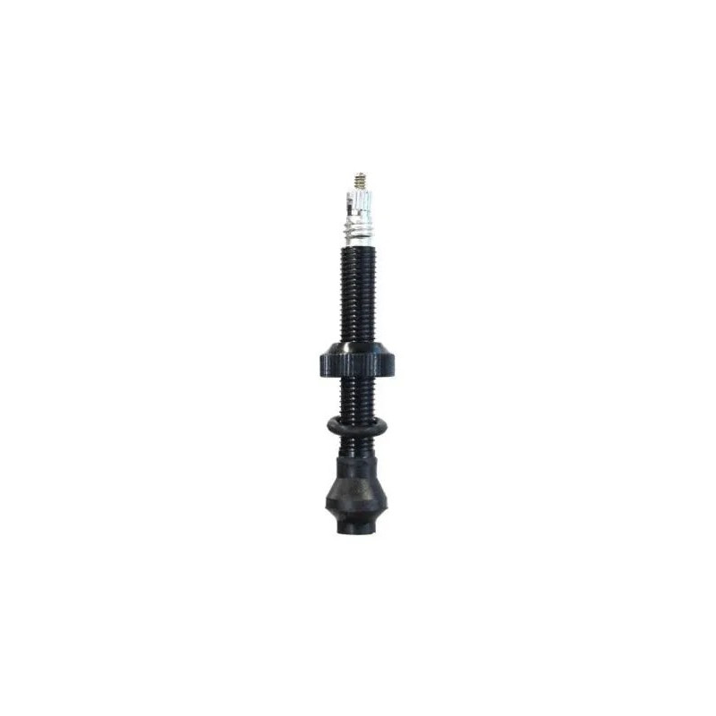 Tubeless Valve, Alloy, Black, w/ext O-ring, 45mm (Sold Individually) FV/PV