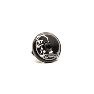 Chromag Top Cap CNC machined with timeless bear graphic