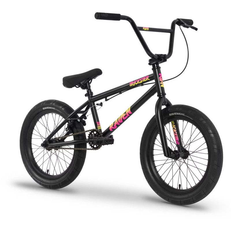 Raven Trickster 18'' BMX Bike Blackout Sunrise
