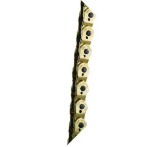 CHAIN - Half Link, 1/2 x 1/8 x 102L, Reinforced Top Plate & Solid Pins, GOLD (YBN MK-918)