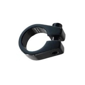 SEAT POST CLAMP  25.4  Alloy with Lip, BLACK