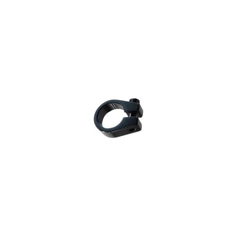 SEAT POST CLAMP  25.4  Alloy with Lip, BLACK