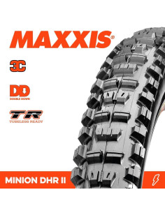 Maxxis Minion DHR II 27.5 X 2.50 3CT DD TR Fold
