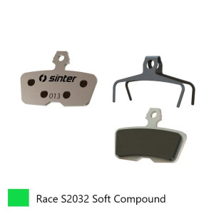 BRAKE DISC PADS - MTB, RACE pads (Extra Bite), GREEN,  Avid | Sram  Code (2011-2014) Code R/Code RSC,R (2017) Guide RE - Qualit