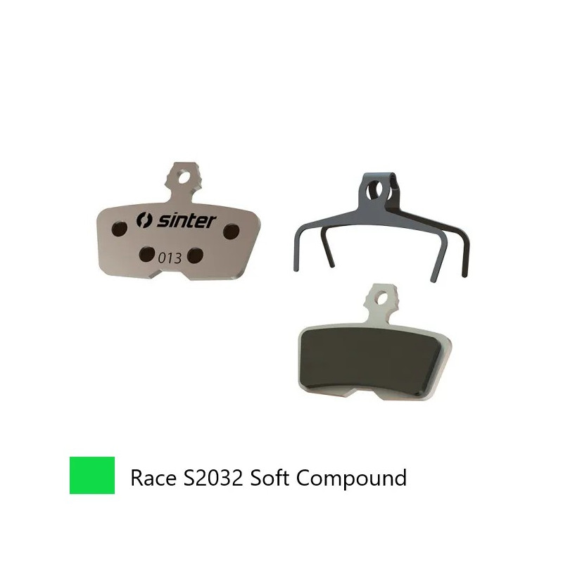 BRAKE DISC PADS - MTB, RACE pads (Extra Bite), GREEN,  Avid | Sram  Code (2011-2014) Code R/Code RSC,R (2017) Guide RE - Qualit