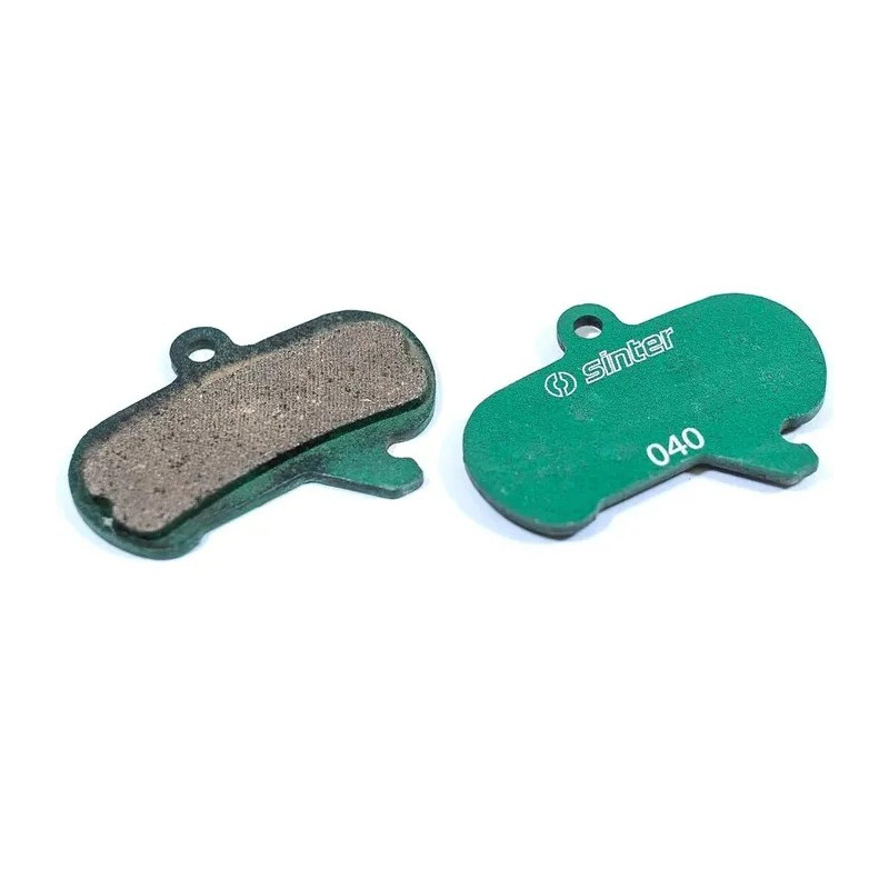 BRAKE DISC PADS - MTB RACE pads (softer compound for greater BITE), GREEN, SRAM MAVEN - Quality Sinter product Made in Slovenia