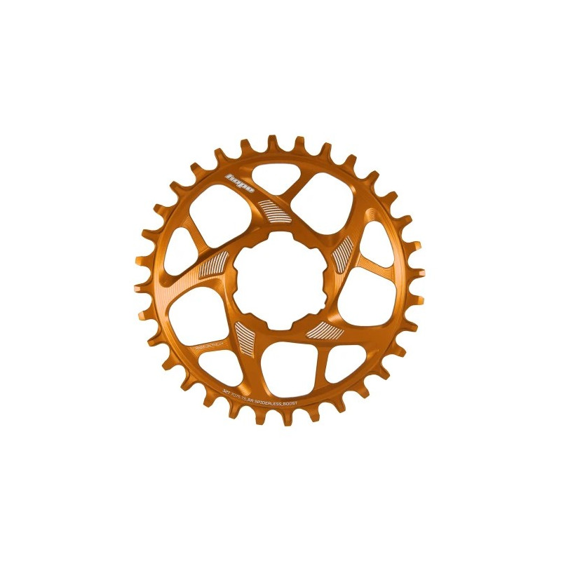 Hope Orange SpiderLess Retainer Ring-Boost-32T-Shim12SPD