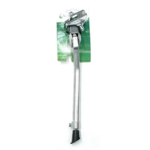 KICKSTAND  20-28 Adjustable, Centre Mount, Alloy SILVER, with extra long bolt