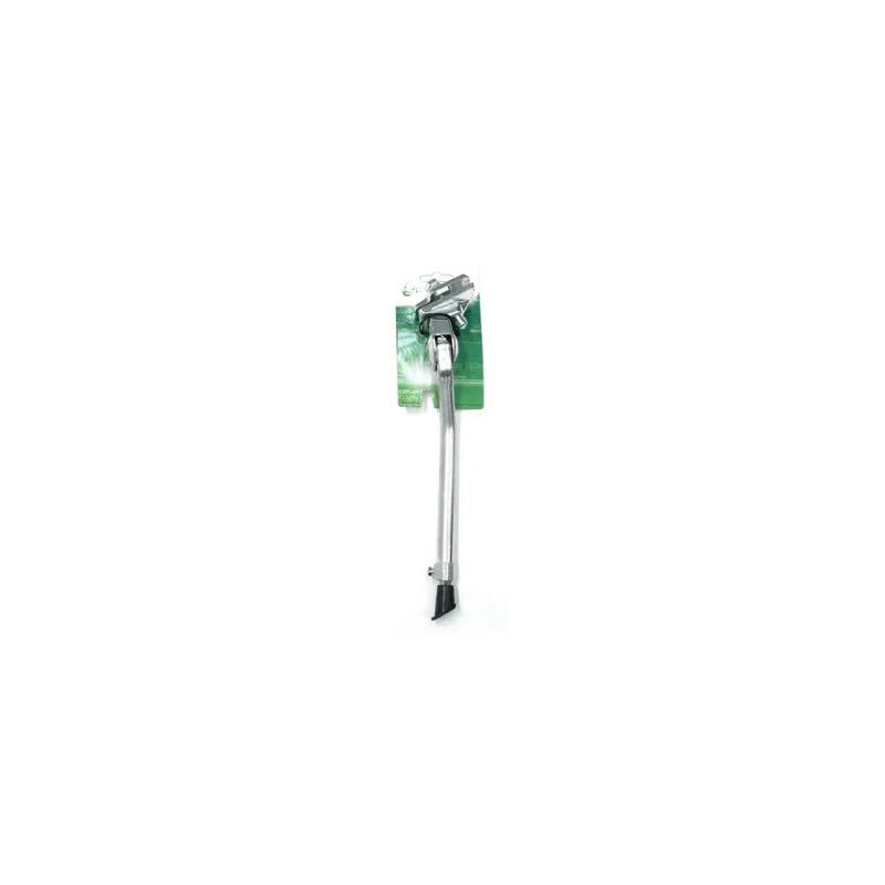 KICKSTAND  20-28 Adjustable, Centre Mount, Alloy SILVER, with extra long bolt