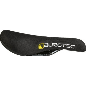 Burgtec The Cloud Boost Saddle CrMo Rails Black/White Branding