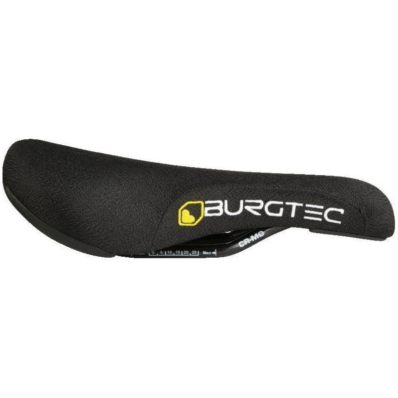 Burgtec The Cloud Boost Saddle CrMo Rails Black/White Branding