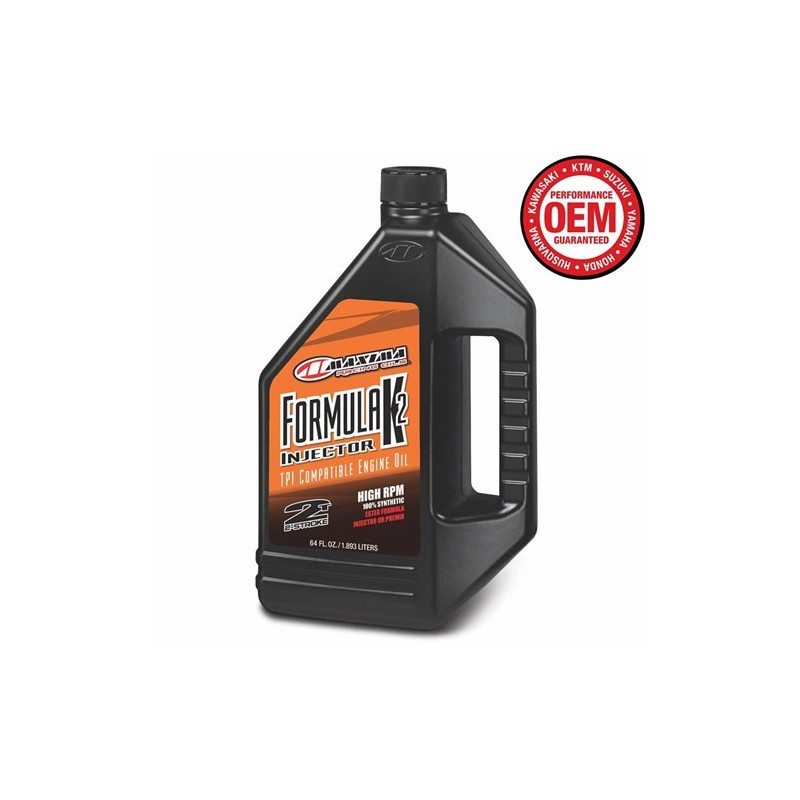MAXIMA FORMULA K2 INJECTOR 2T 100% SYNTHETIC 1.9L / 64OZ