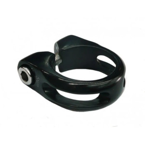 SEAT POST CLAMP  28.6  Alloy with Lip, BLACK