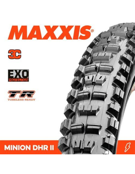 Maxxis Minion Dhr Ii 27.5x2.40 WT 3C/EXO/TR Foldable