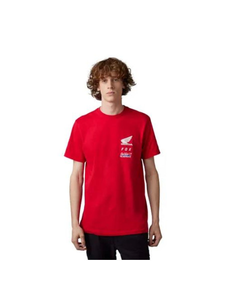 Youth Fox X Honda SS Tee Flame Red