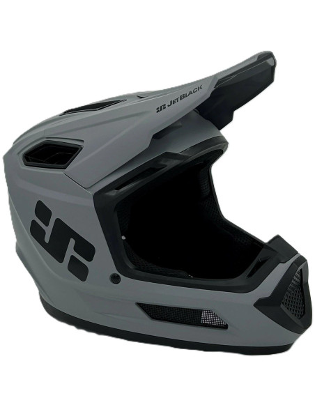 Jet Black Pro Helmet Grey Medium