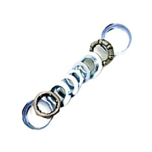 BOTTOM BRACKET SET - For Small Diameter One Piece Crank, SILVER, OD 43.1